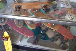 Some of the skate history on display