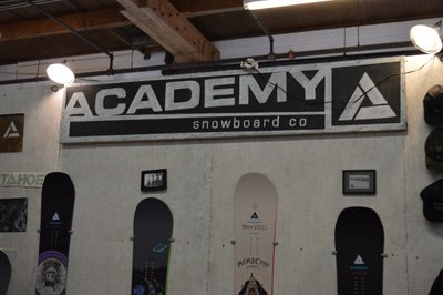 Parts and Labor Snowboard Show Academy Snowboards